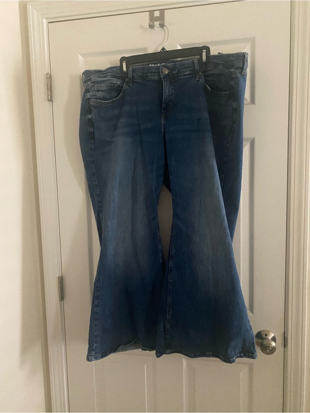 Torrid Low-Rise Classic Blue Flare Women's Jeans - Blue plus size 22